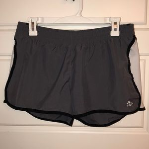 Grey running shorts